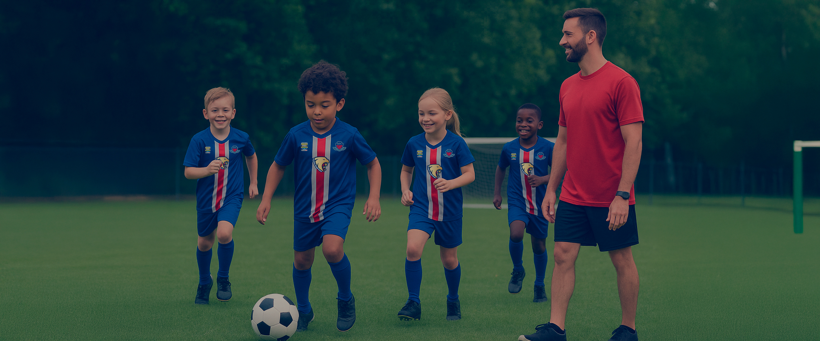 Policiais e crianças